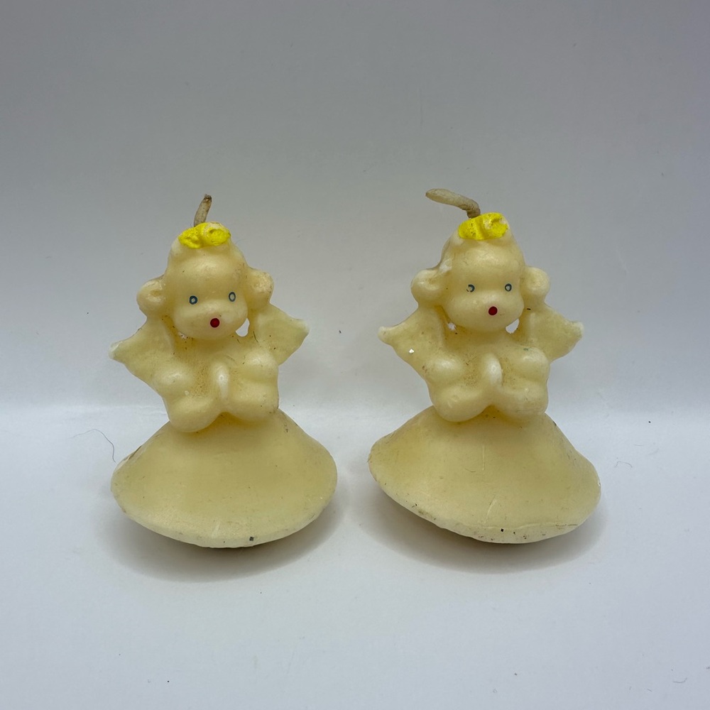 Vintage Gurley holiday angel candles